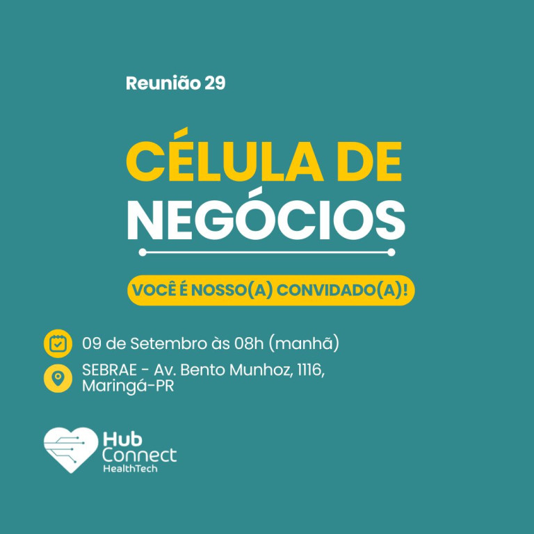 Imagem de Convite Célula de Negócios - Reunião 29