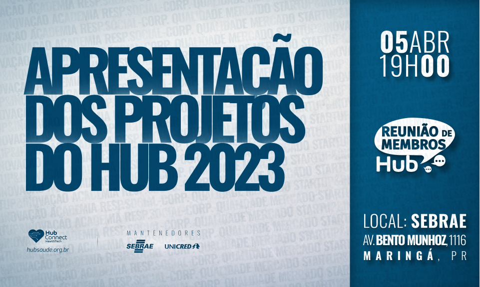 Imagem de Reunião de Membros HUB Abril 2023- Apresentação e Debate dos Projetos